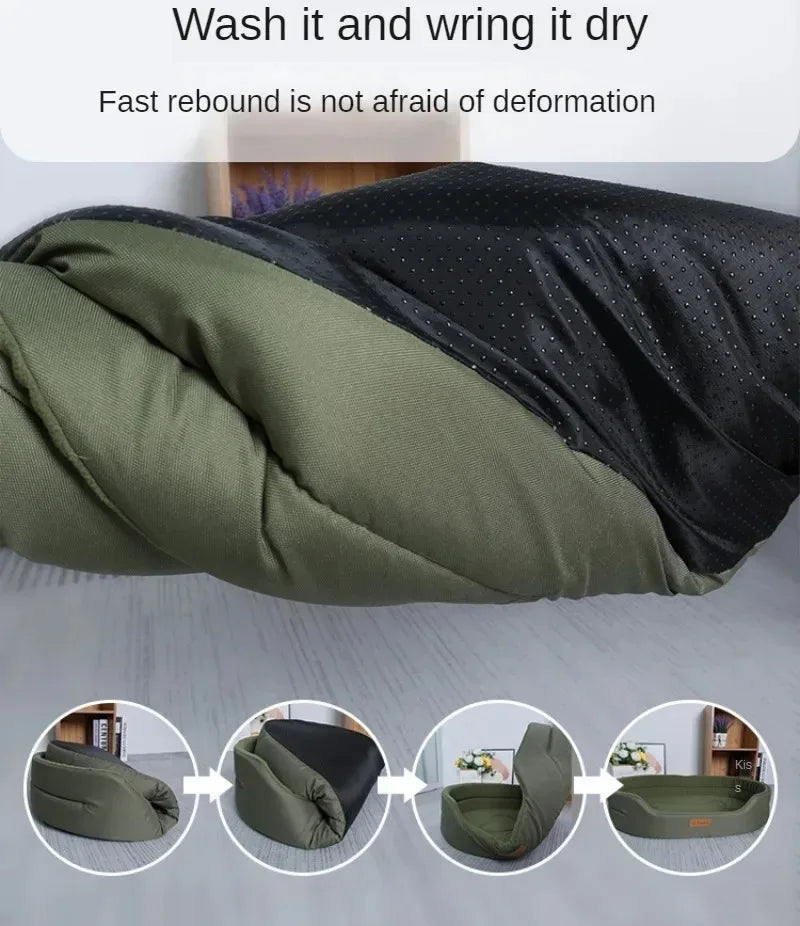 🐾🛏️ Winter Fluffy Dog Cushion Sofa Bed – Large & Medium Pets