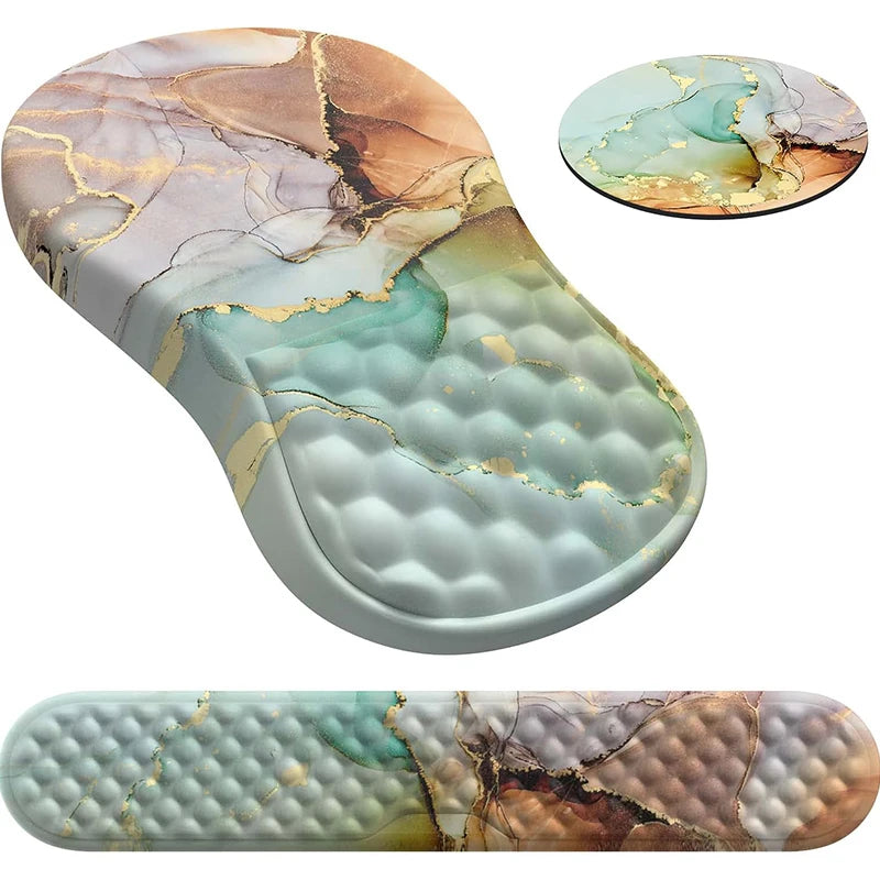 🖱️💖 Ergonomic Wrist Mouse Pad – Memory Foam Pain Relief Support
