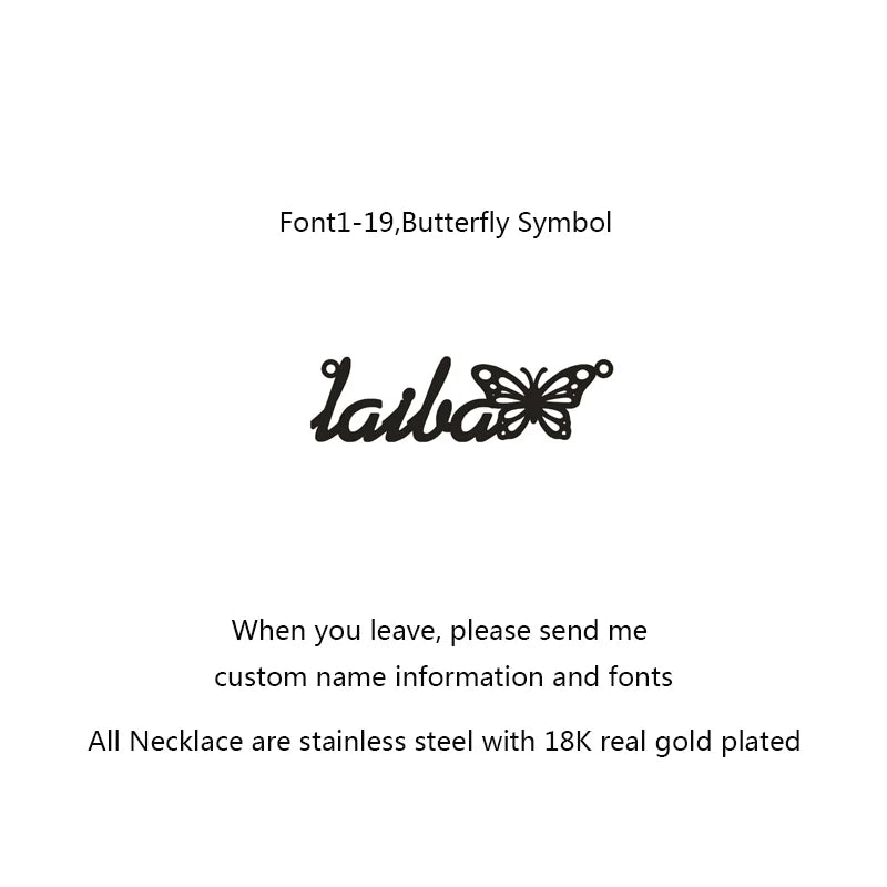 💖✨ Fashion Cursive Name Necklace with Heart 💕 | Exquisite Stainless Steel Letter Pendant Choker 💎 | Personalized Charm Jewelry Christmas Gift 🎄