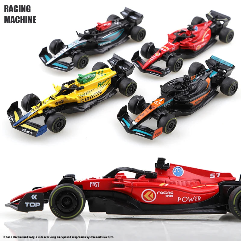 (Bagged) 1.43 Alloy Model Racing Car Toy, Exquisite Formula Alloy Pullback Racing Car, Children's Toy, Best Birthday Gift.