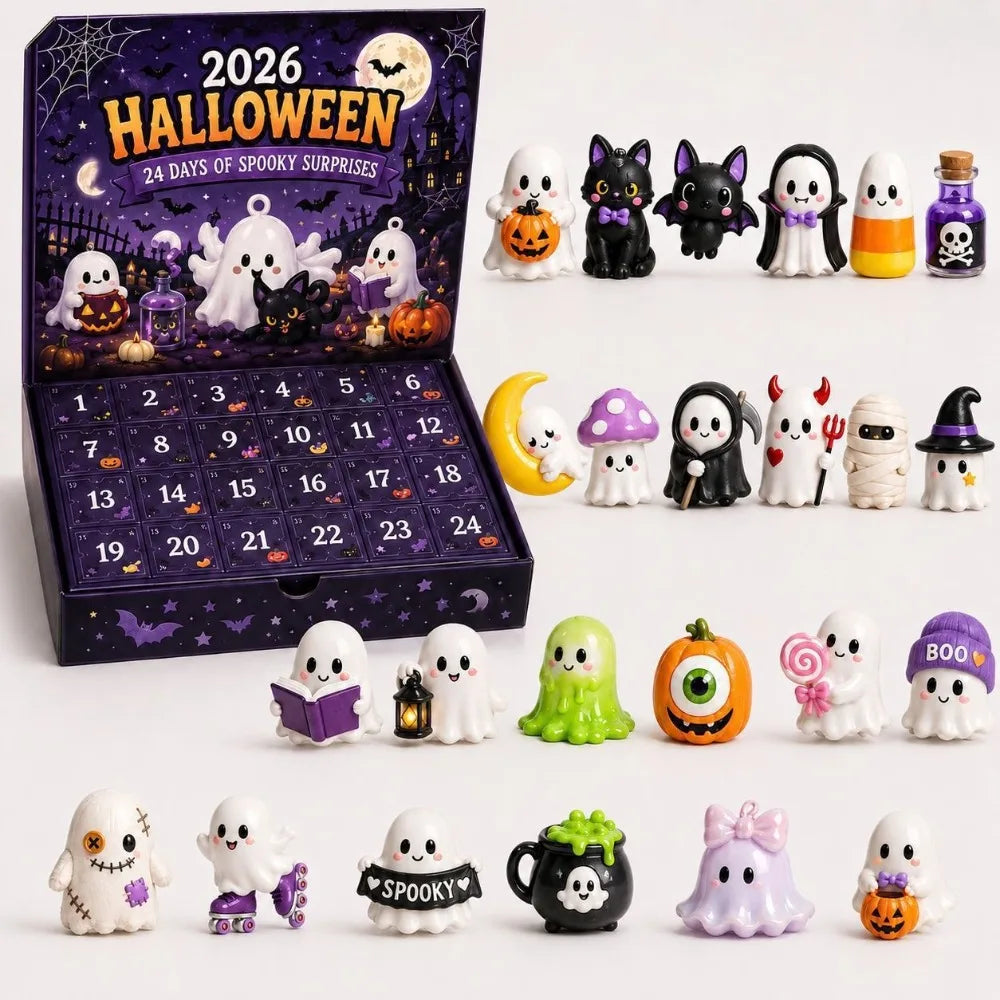 Halloween Advent Calendar – 24-Day Spooky Acrylic Ornament Countdown