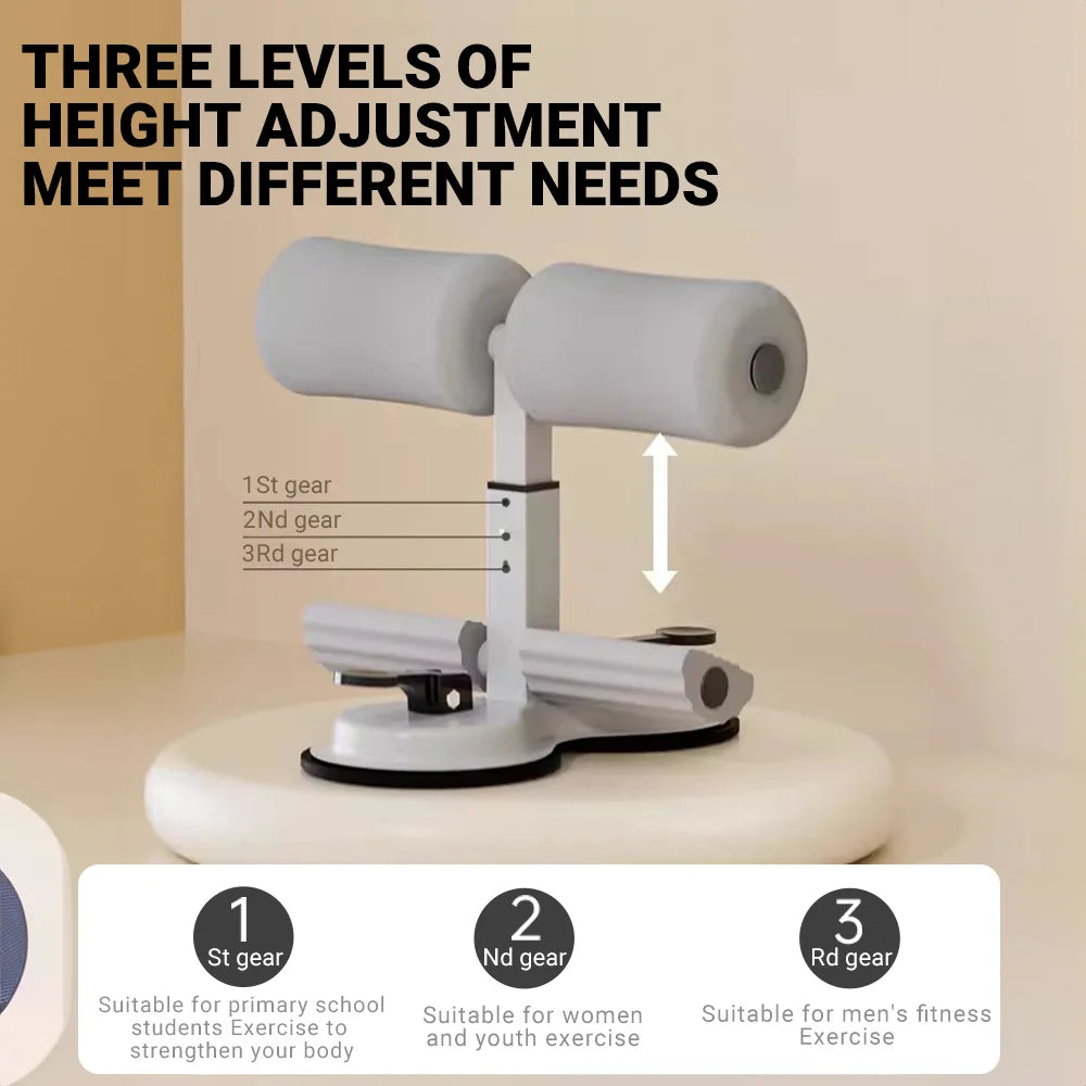 Sit-Up/Rowing Assistant with Suction Cups
