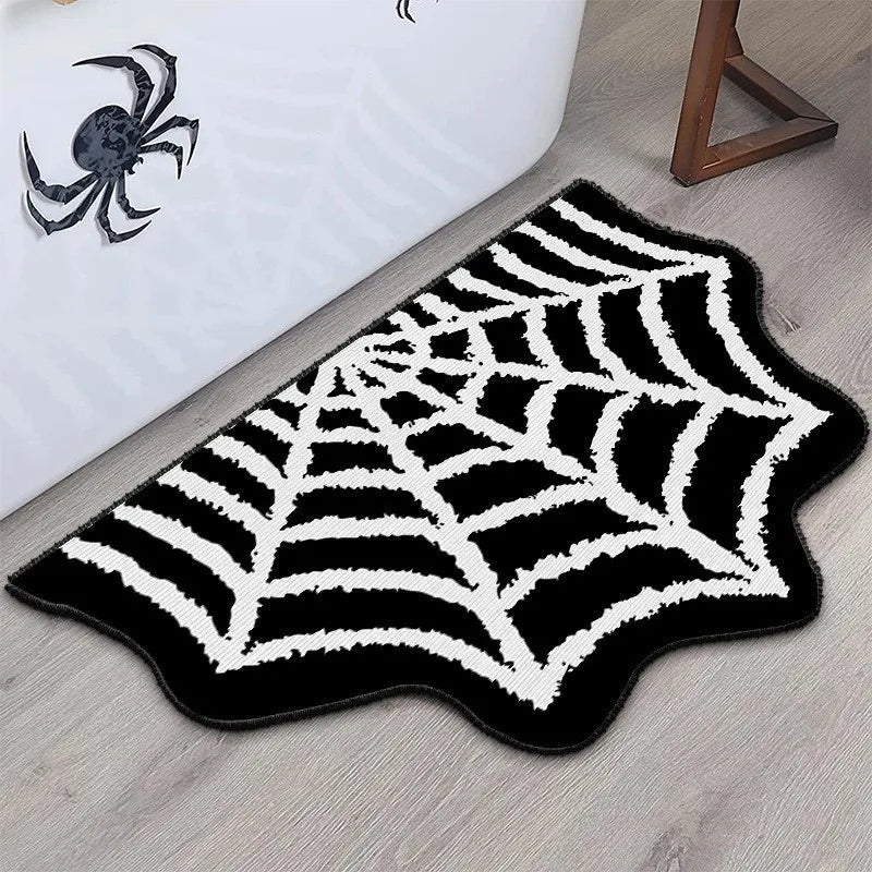 Halloween Pumpkin Plush Rug – Soft Cashmere-Style Spooky Mat