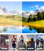Cycling Sunglasses for Men and Women UV400 Available in 5 colors, these big-frame eyewear pieces are perfect for running, fishing, and other sports activities.