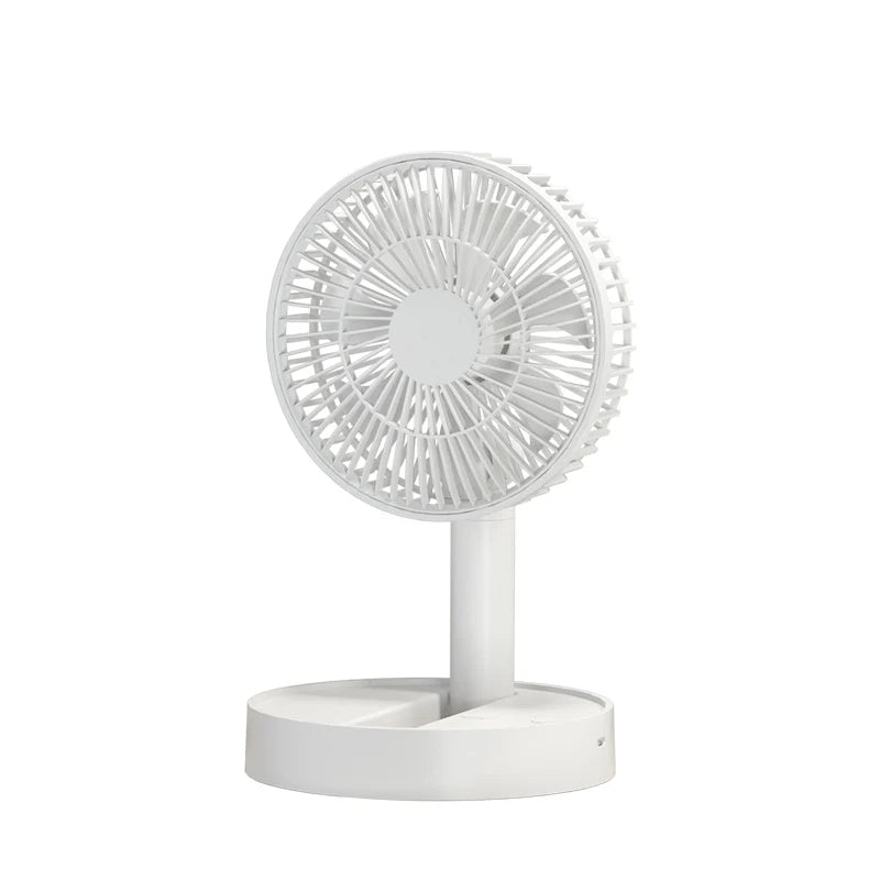 🌬️🔋 USB Foldable Mini Fan – 4 Speeds & Timer Table Fan