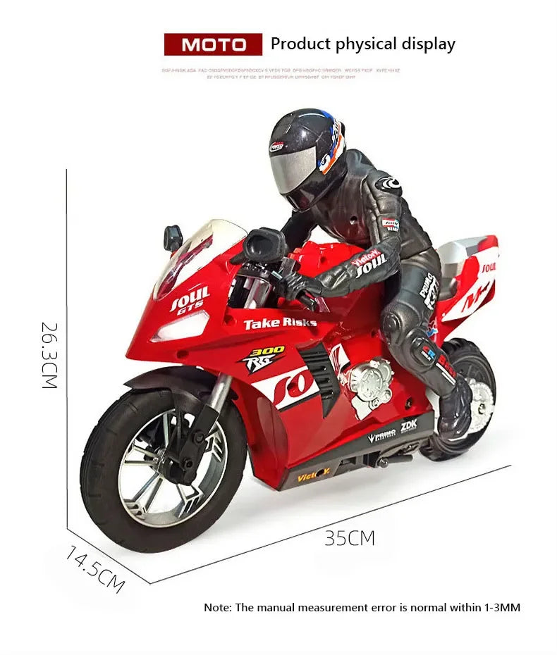 RC Stunt Motorcycle Car 1/6 High Speed Motorbike Model 2.4G Radio Control Car Remote Controlled Toy Drift Cars Toys For Boys Kid