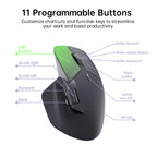 🖱️⚡ Rapoo MT760L / MT760M Multi-Mode Rechargeable Wireless Mouse – 4000 DPI
