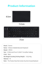 ⌨️📱 Dormin Folding Bluetooth Keyboard – Portable Silent Wireless