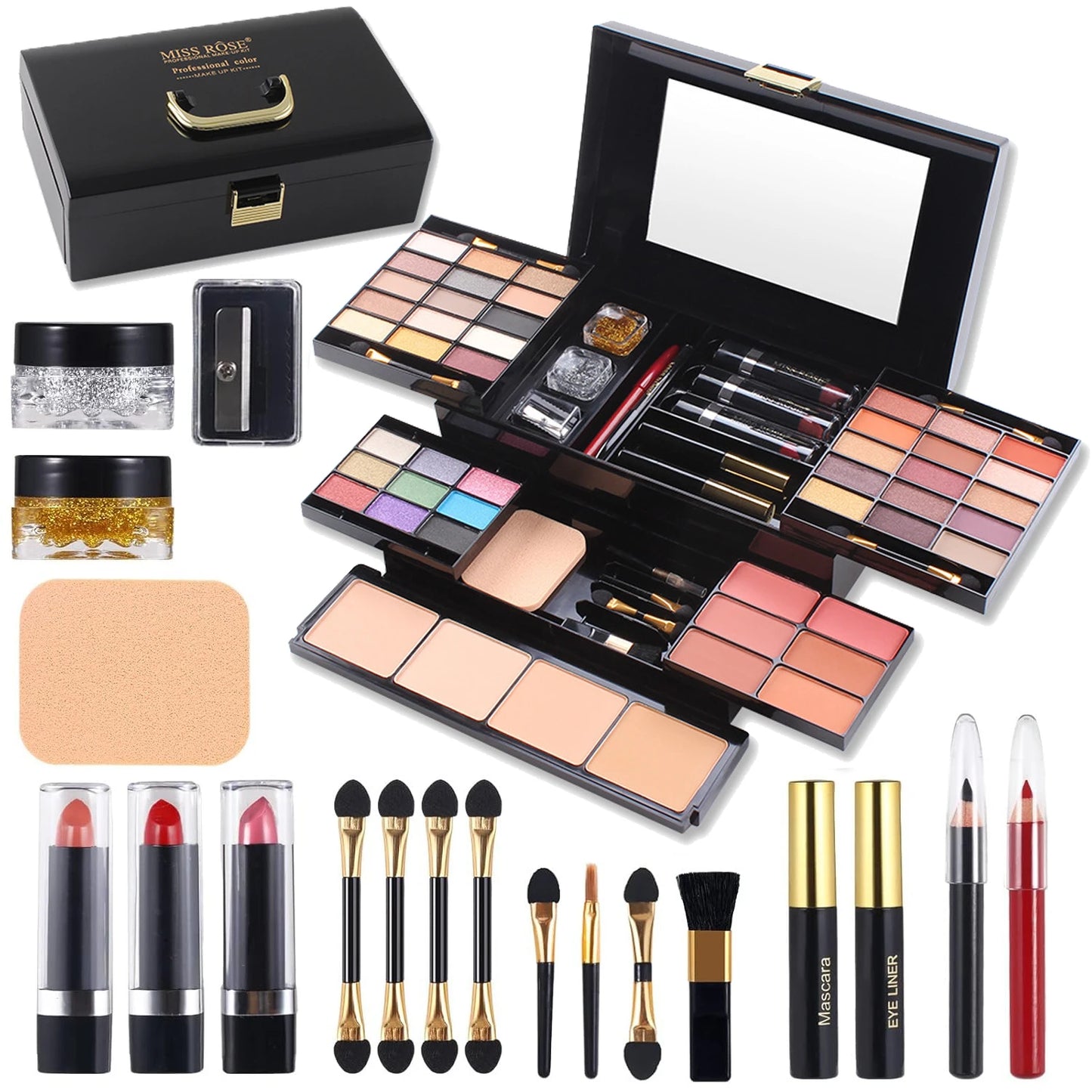 🎨✨ Color Spirit Professional Makeup Complete Set 💄 | All-in-One Makeup Kit for Artists & Beauty Enthusiasts 🌈
