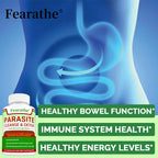 🌿 Parasite Cleanse – Natural Herbal Gut Support | Bowel & Digestive Cleanse | Detox & Immune Support | 30/60/120 Capsules