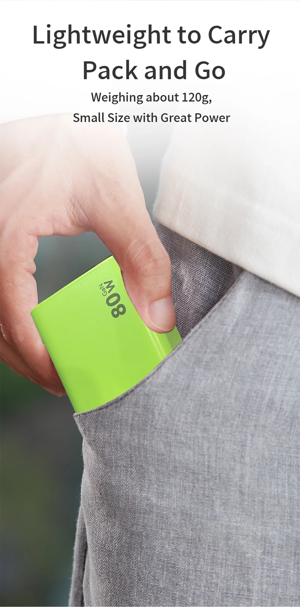 ⚡ 80W USB-C PD Fast Charger with Retractable Cable 🔄 | 100–240V Travel Wall Adapter for iPhone 16, MacBook, Samsung & Pixel 💻📱