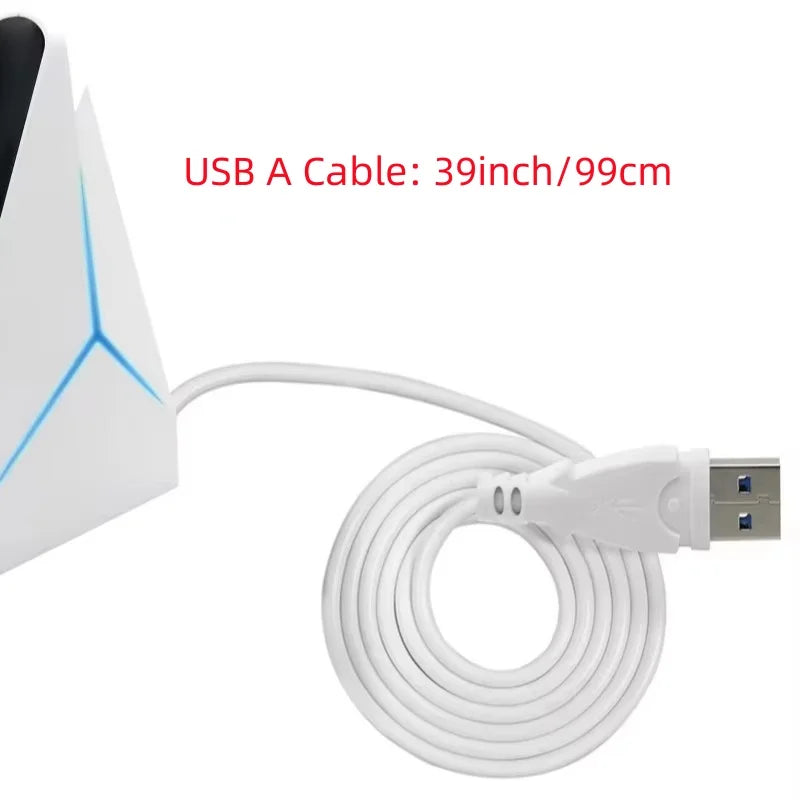 🔌💻 4-Port USB 3.0 Hub Docking Station – 5Gbps with LED & 39” Cable