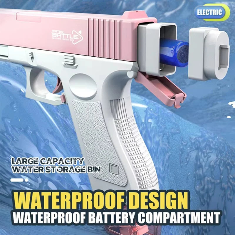 🔫💦 Electric Water Gun Toy | Portable Automatic Burst Blaster ⚡ | Kids Outdoor Summer Fun 🌞🏖️ Water Toys