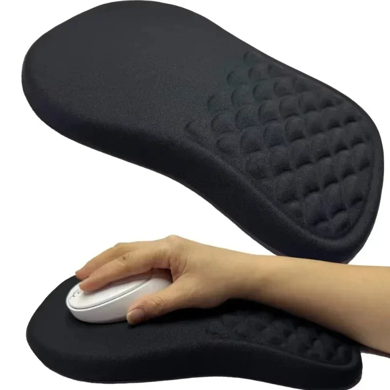 🖱️💖 Ergonomic Mouse Pad with Gel Wrist Support – Premium Lycra Fabric