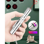 🔴🐾 Multi-Functional USB Rechargeable Infrared Laser Cat Toy – Pattern Projection