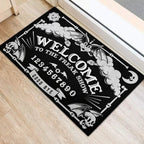 Gothic Witch Welcome Doormat – Mystical Halloween Rug