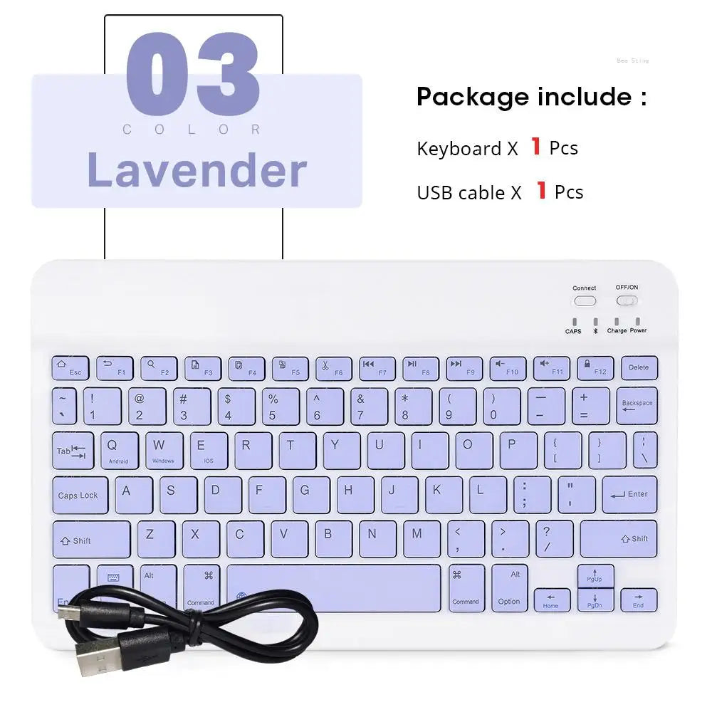 ⌨️🖱️ Mini Wireless Bluetooth Keyboard & Mouse Set – Portable for iPad & Android