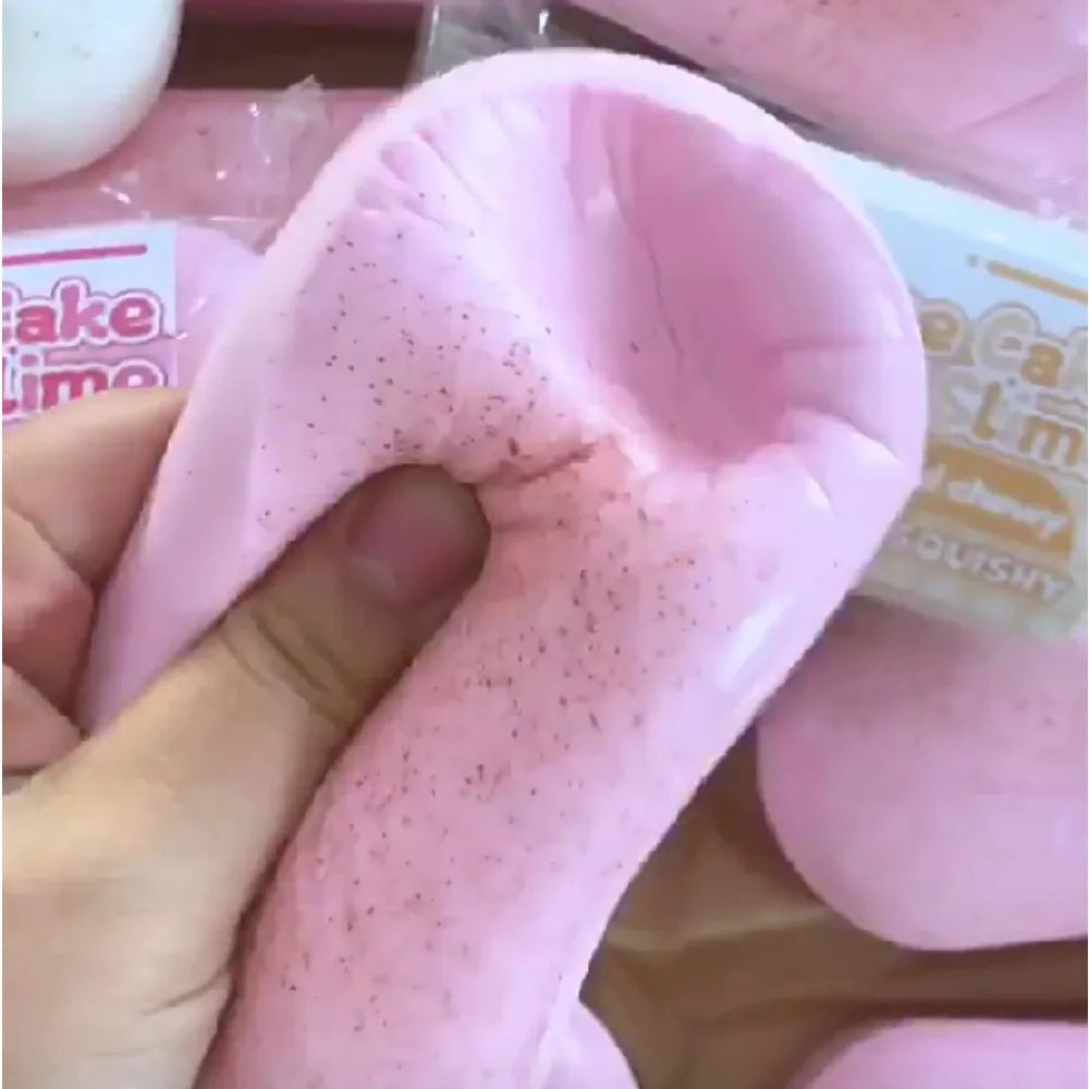 Cheese Cake Bread Squishy Toy – Slow-Rising PU Fidget