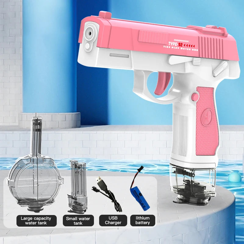 💦⚡ M416 Electric Water Gun – Full Automatic Water Pistol for Summer Beach & Outdoor Fun | Kids, Teens & Adults