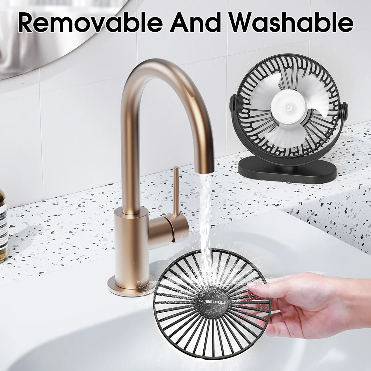 🌬️💻 Portable USB Electric Fan – 3 Speed Silent Mini Cooler