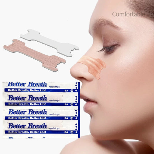 🌙😴 Anti-Snoring Breath Nasal Strips – 10/50 PCS Nose Patches for Easier Breathing & Better Sleep