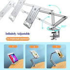💻🔄 Eary Laptop Arm Mount for Desk – 360° Rotating Adjustable Stand