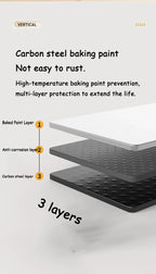 🔌🗂️ Telescopic Under Desk Cable Management Tray – No Drill Metal Rack