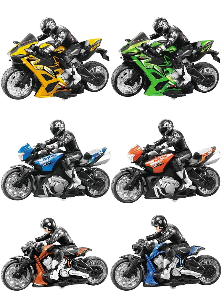 Remote Control Stunt Motorbike 360° Rotation Drift RC Car Model High Speed USB Charge Climbing Racing RC Motorcycle Toy for Kids