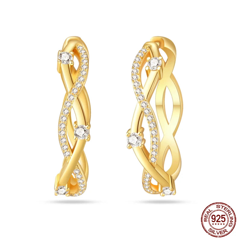 🌙⭐🐝 925 Sterling Silver Star Moon Bee Pendant Earrings ✨ | Gold-Tone Sparkling Zircon Luxury Earrings for Women 💎 | Wedding & Engagement Jewelry Gift 👰