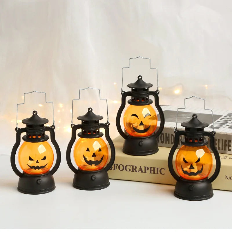Halloween LED Pumpkin Lantern – Spooky Hanging Décor