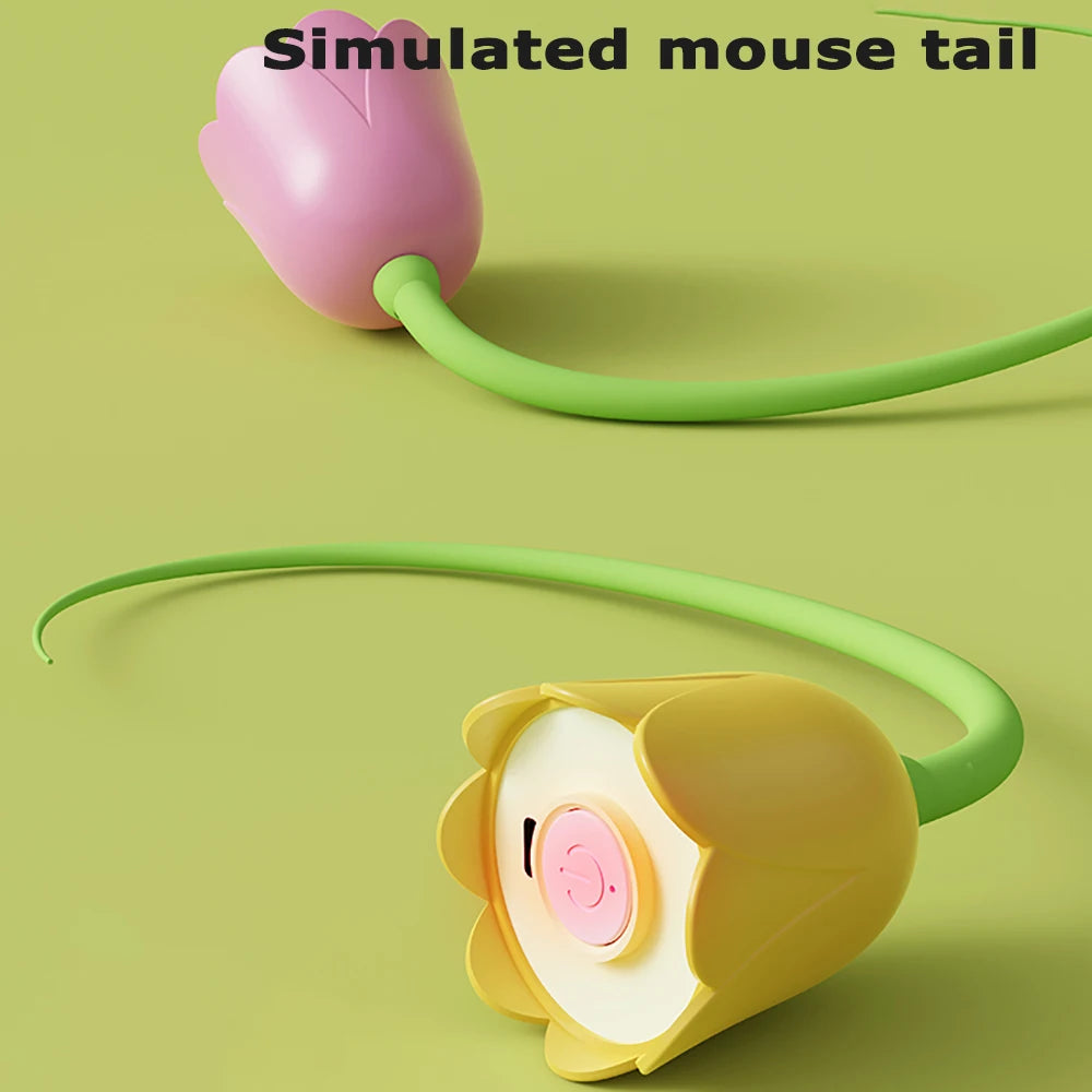 USB Electric Interactive Cat Rolling Ball Toy – Automatic Touch-Activated Silicone Teaser