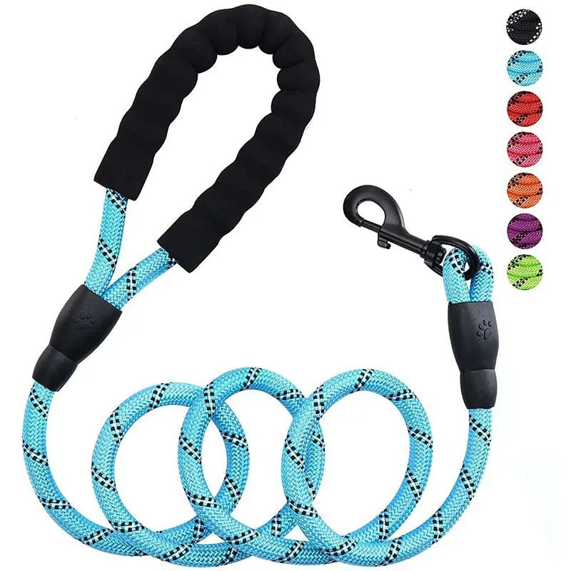 🐕🔗 Double Strap Retractable Dog Leash – Reflective Heavy Duty Lead
