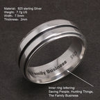 Dean Winchester Ring – 925 Sterling Silver Supernatural Engraved Ring