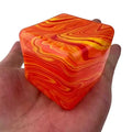 Striped Gel-Filled Squishy Cube – Slow-Rebound Sensory Fidget Toy
