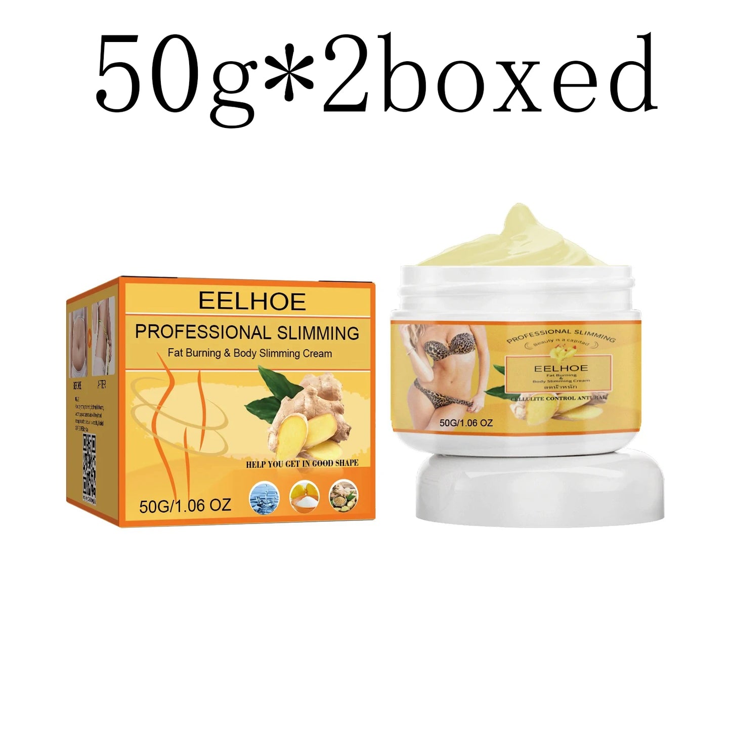 🔥🌿 Ginger Slimming Cream – Fat Burning & Body Contouring | Boost Metabolism & Firm Hydrated Skin