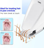 Portable Dog Paw Trimmer with LED Light – Cordless Nail Grinder for Pets