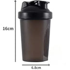 🥤💪 400ML Protein Shaker Bottle – BPA Free with Stainless Ball