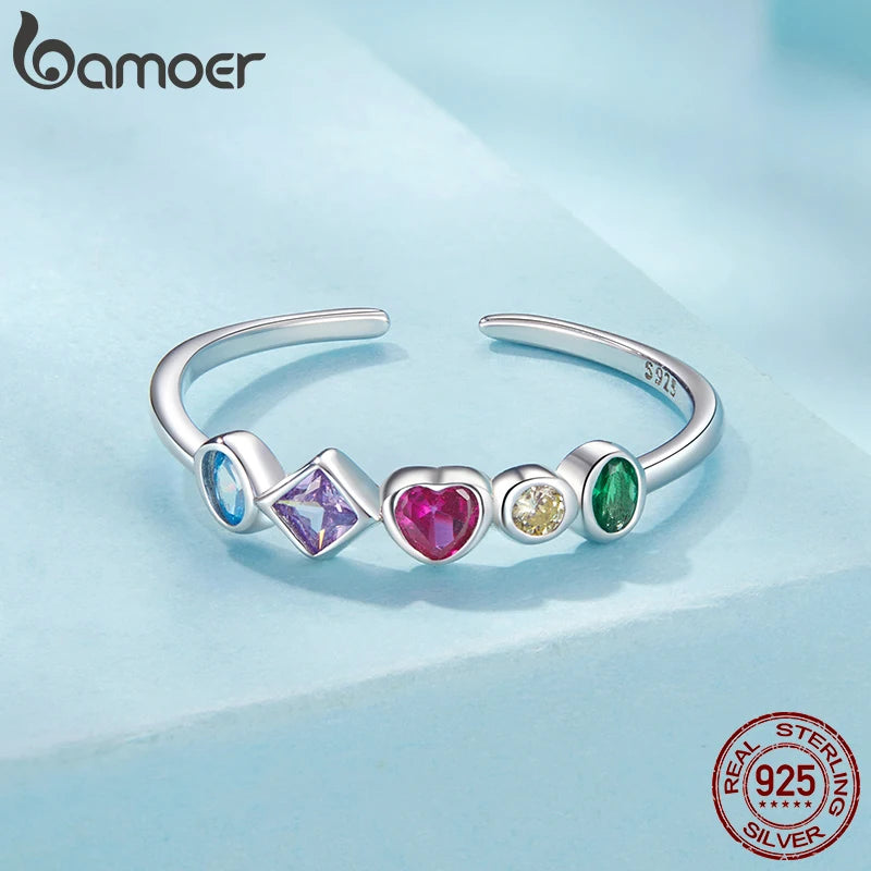 💍✨ Sterling Silver Star CZ Ring 🌟 | Stackable Eternity Engagement Ring 💖 | Wedding Band & Birthday Gift for Women 🎁