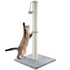 🐾🌳 Tall Premium Sisal Cat Scratching Post with Dangling Ball
