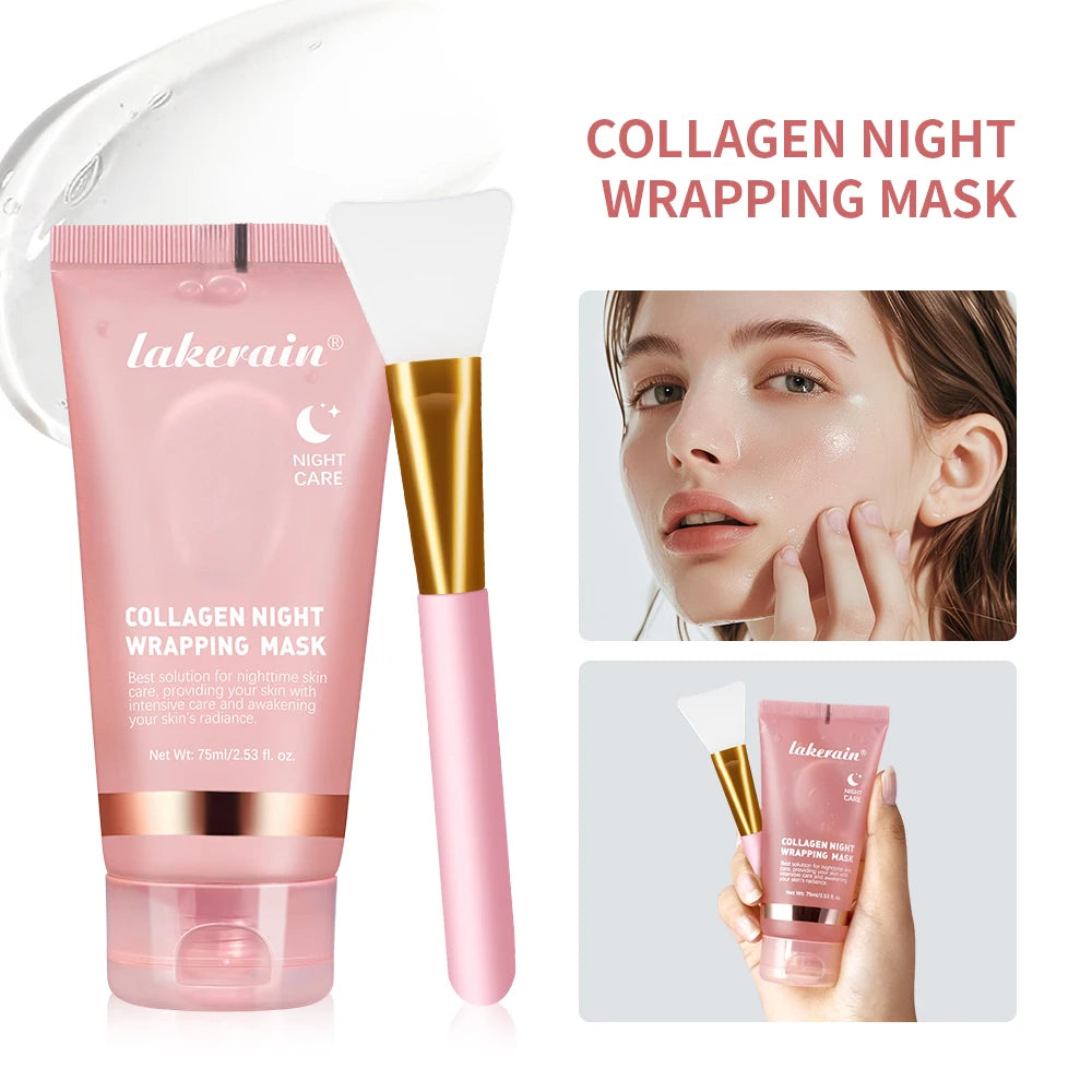 💎🍯 Collagen Jelly Cream Overnight Mask – Hydrolyzed Collagen Peel-Off Wrapping Mask for Hydrating, Firming & Moisturizing Skin