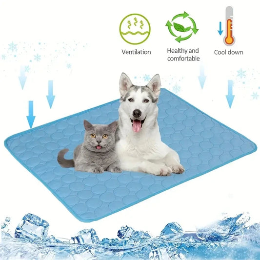 ❄️🐾 Dog Cooling Mat – Summer Pet Cold Bed Ice Pad