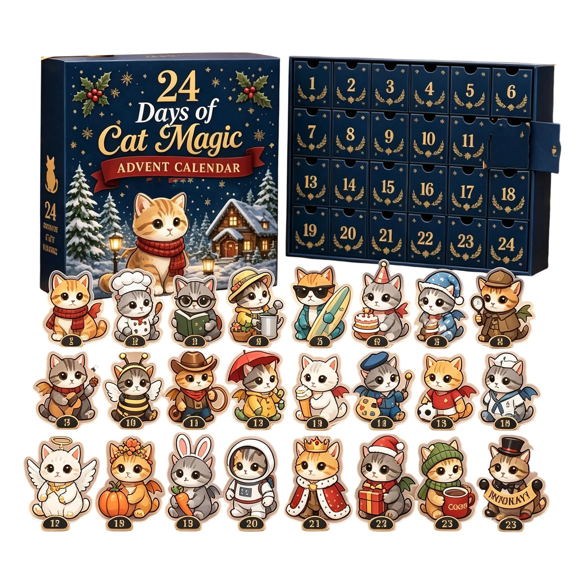 Cat Magic Advent Calendar – 24-Day Christmas Countdown