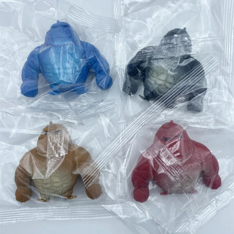 Funny Orangutan Squishy Toy – Mini Kawaii Animal Fidget Stress Relief Toy