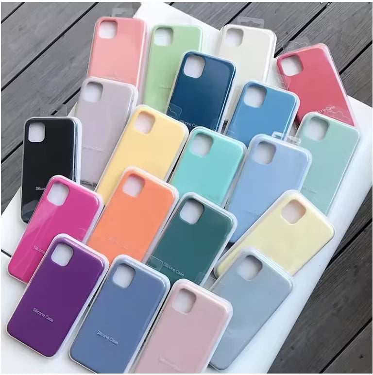 🌈📱 Original Style Silicone Case for iPhone 17 / 16 / 15 / 14 / 13 / 12 / 11