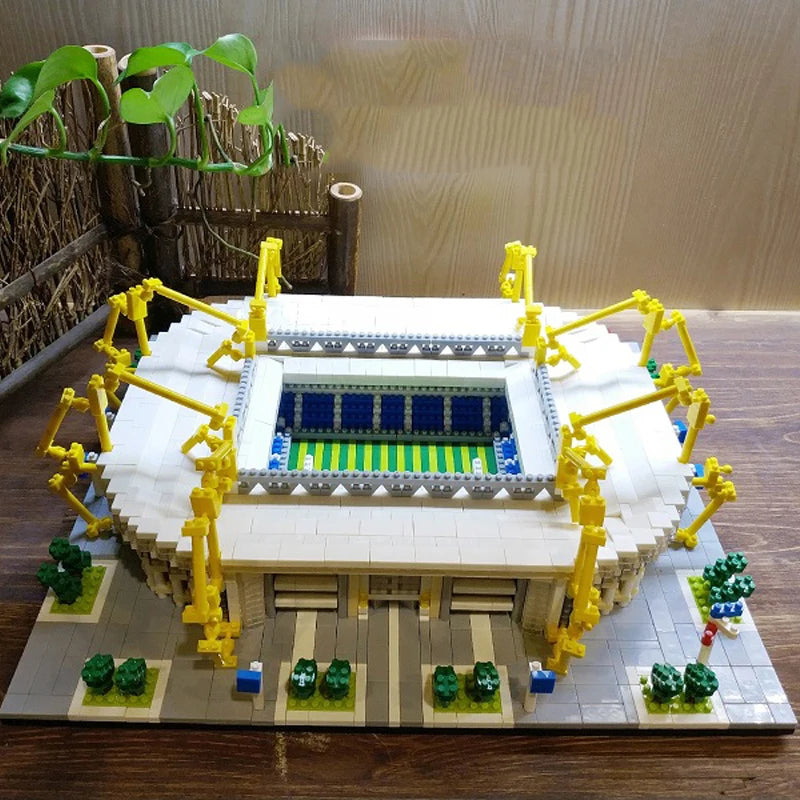 ⚽🏟️ Barcelona Soccer Stadium Micro Blocks – Mini Brick Football Field Architecture Building Set for Adults & Fans