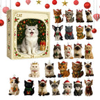 Christmas Cat Countdown Calendar – 24-Day Acrylic Advent Décor