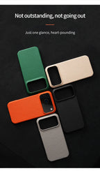 Luxury Lychee Cowhide Leather MagSafe Case for iPhone 17 / 16 / 15 Series