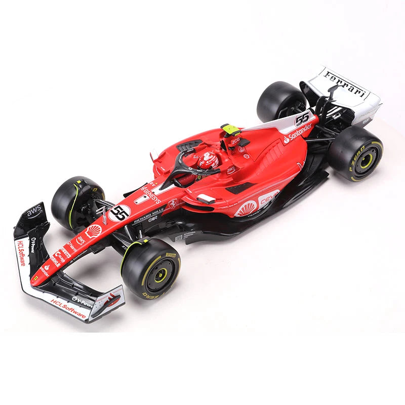 2025 SF25-#44 #16 Bburago 1:18 SF24 F1 Racing / SF23 F1 Ferrari Las Vegas #16 Sainz Static Car Model Vehicles Alloy Toy