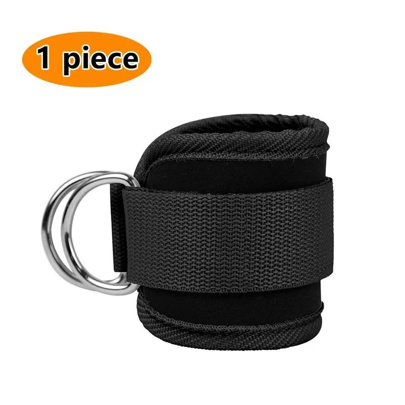 Double D-Ring Cable Ankle Straps – Gym Ankle Cuffs for Glutes, Legs & Strength Training🍑🏋️‍♀️
