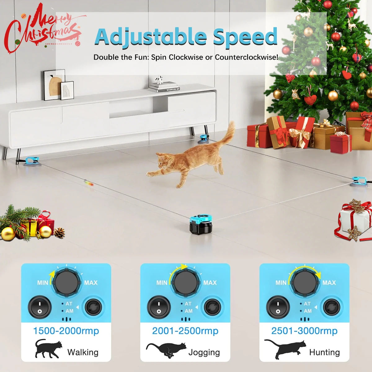 🐱🏃‍♂️ Interactive Cat Exercise Wheel – Adjustable Speed Indoor Treadmill